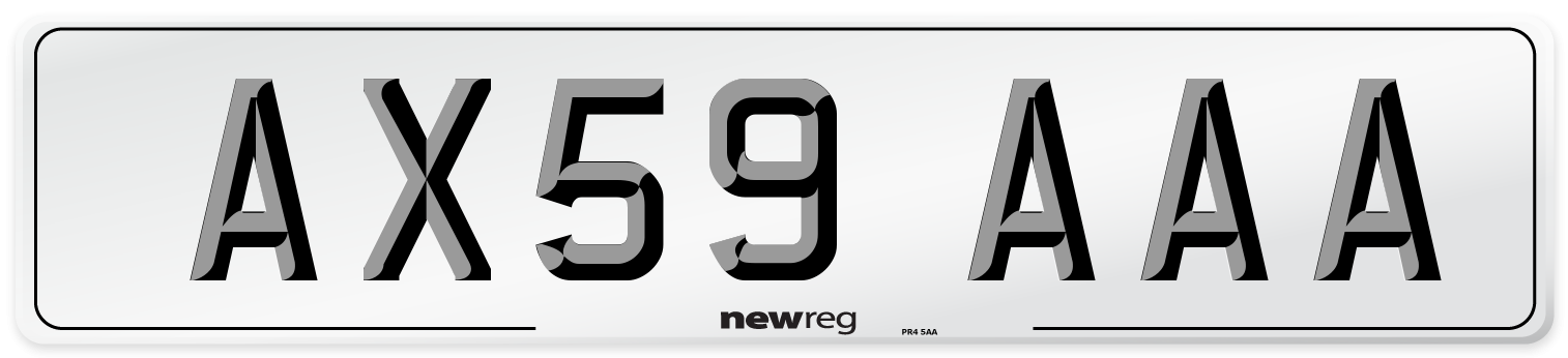 AX59 AAA Number Plate from New Reg